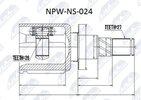 Gelenksatz, Antriebswelle NTY NPW-NS-024